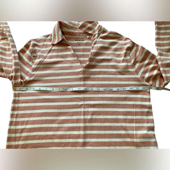 Boden 100% Cotton Long Sleeve Striped Pullover Top. Size Medium. - Picture 6 of 11